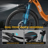 Qlife Electric Folding Tricycle for Adults, Peak 750W Brushless Motor Folding Trike Ebike 468Wh Removable Battery, Step-Thru 3 Wheel Electric Bicycle, up to 50 Miles UL2849 Orange